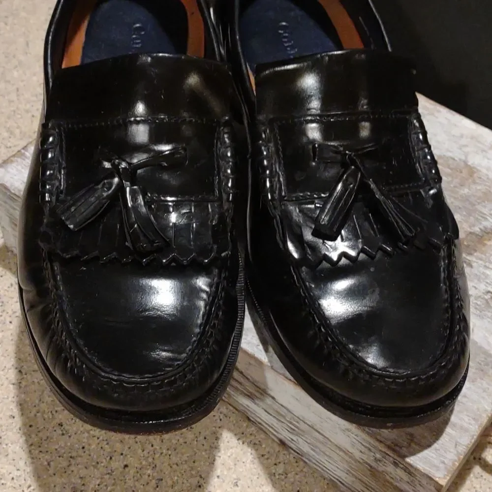 Cole Haan 9.5 Black Tassel Dress Shoes